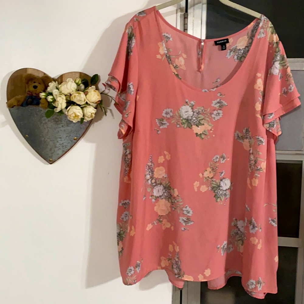 Torrid summer blouse, size 3